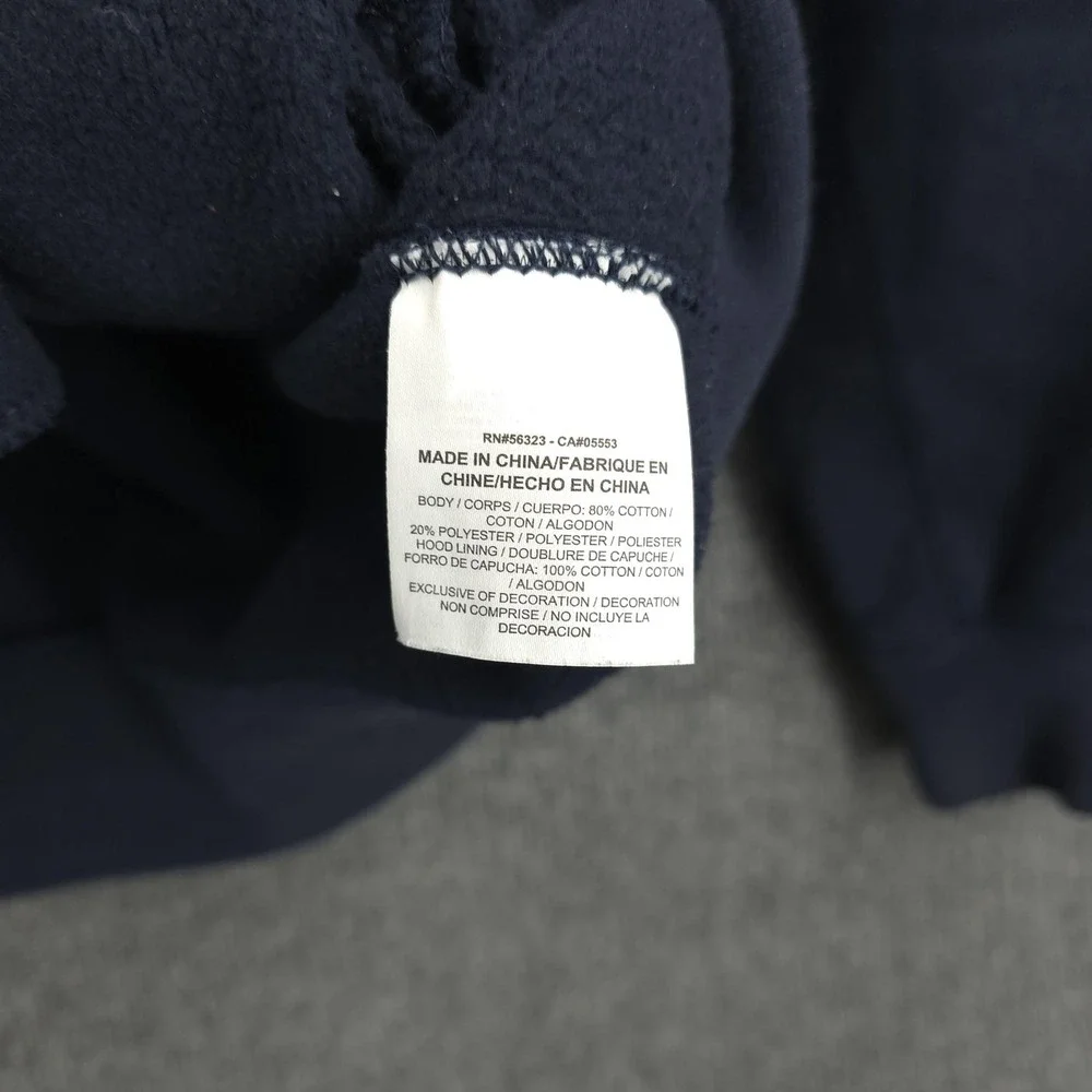 Nike Jordan Air Hoodie Mens 2XL Blue Pullover Fleece‎ Graphic Gym Y2k Streetwear